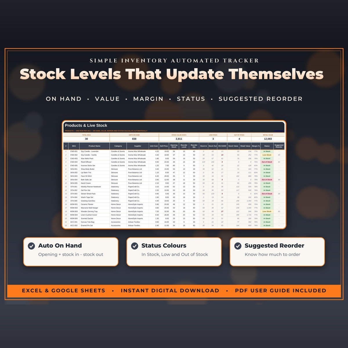 Simple Inventory Automated Tracker — $3 — view 3
